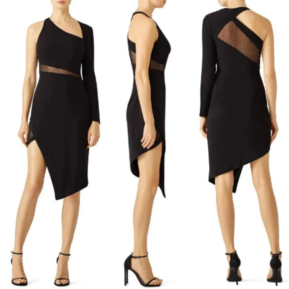 Stylestalker Micah Mini Dress black mesh bodycon 17732 - Picture 1 of 10